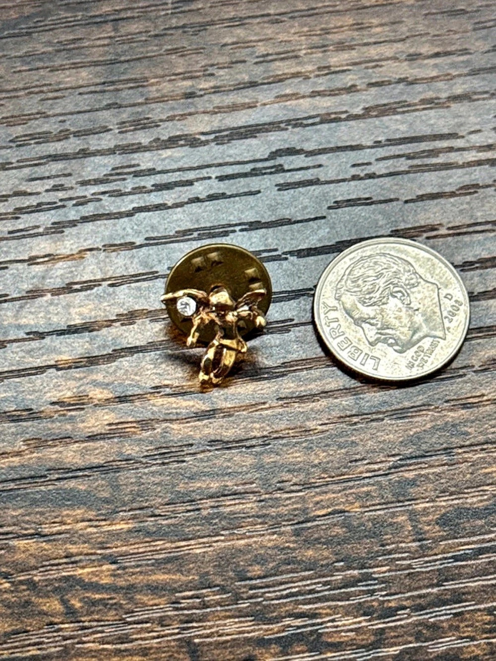 Gold-Tone angel Brooch